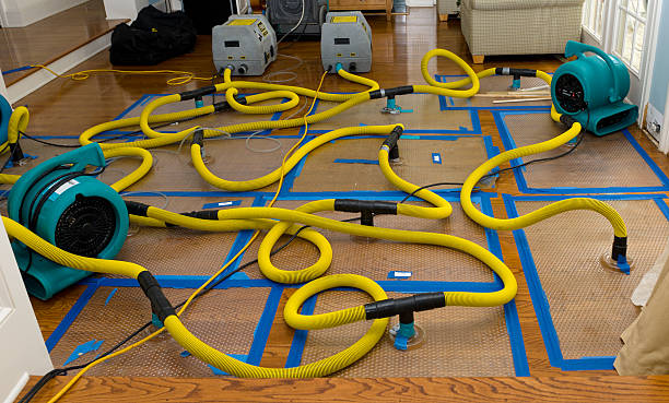 Water damage restoration process in MN
